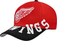 Mitchell & Ness Men's Mitchell & Ness Red/Black Detroit Red Wings Underarch Two-Tone Pro Crown Snapback Hat