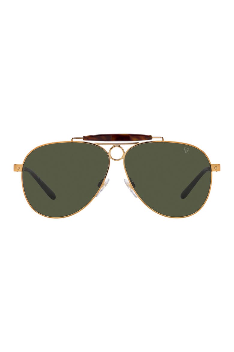 61mm Aviator Sunglasses, Main, color, ANTIQ COP