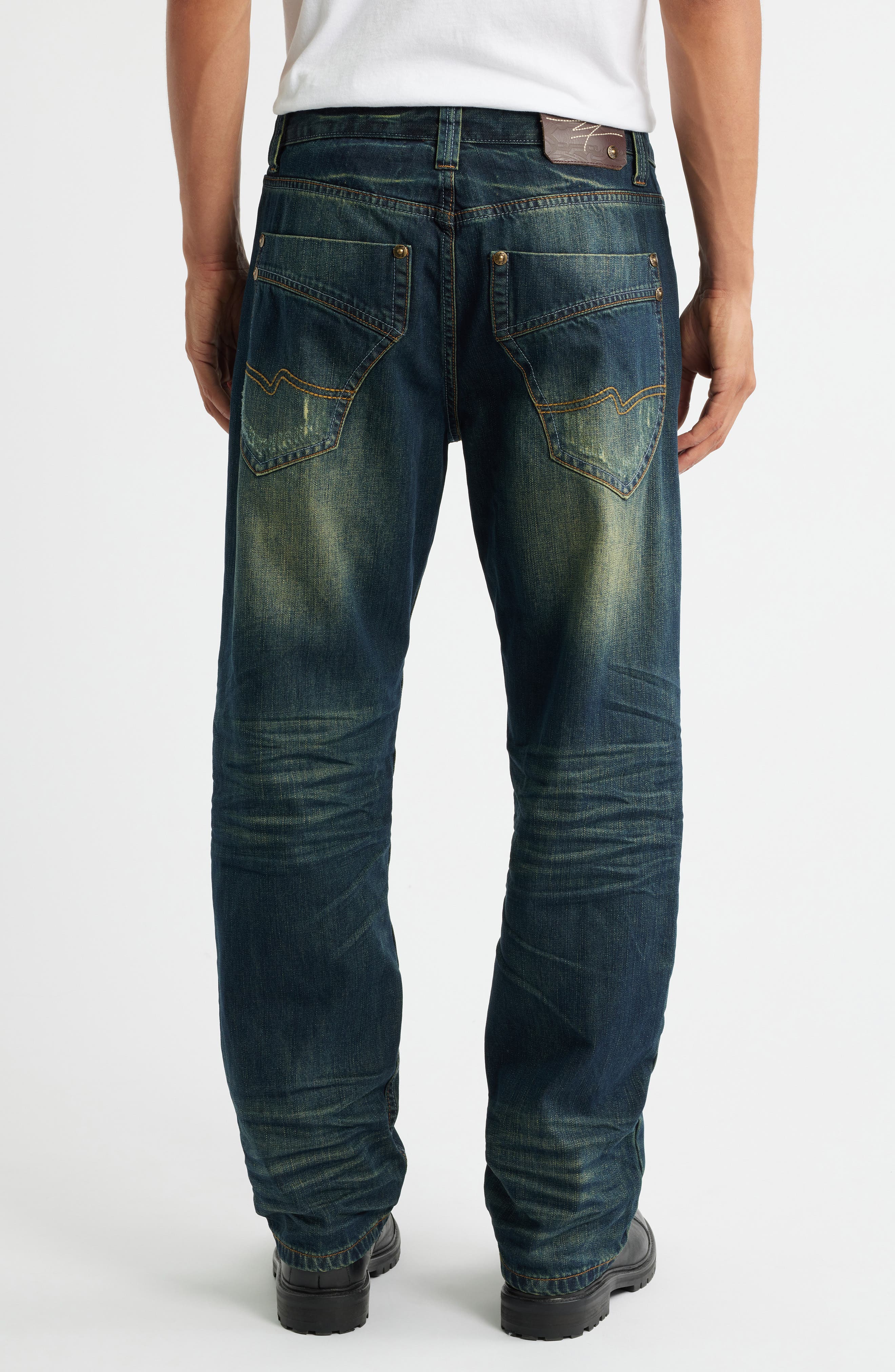 LEVEL 7 Relaxed Straight Leg Jeans (Men) | Nordstrom