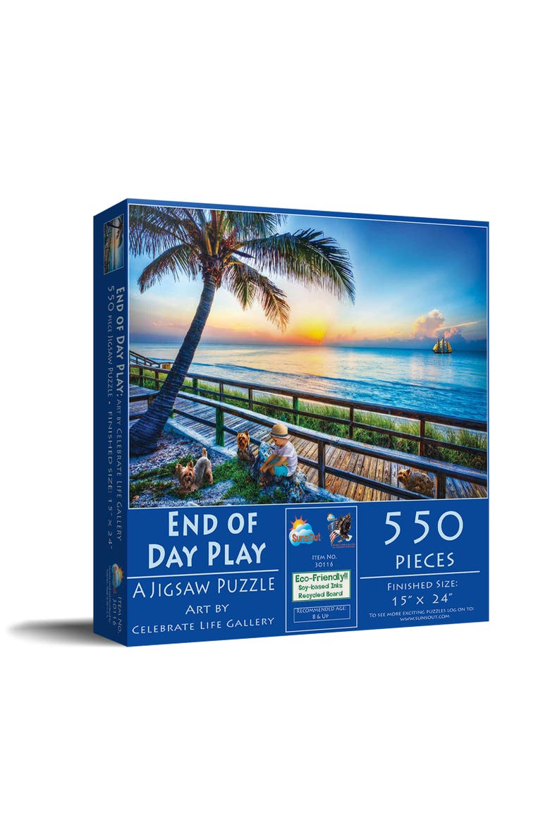 End of Day Play 550 piece Jigsaw Puzzle for Adults, Main, color, Multicolor