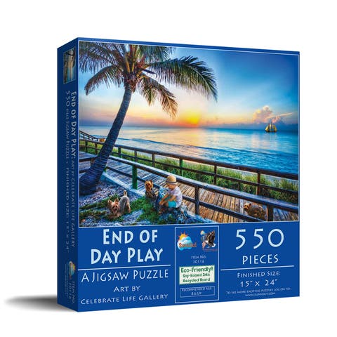 End of Day Play 550 piece Jigsaw Puzzle for Adults