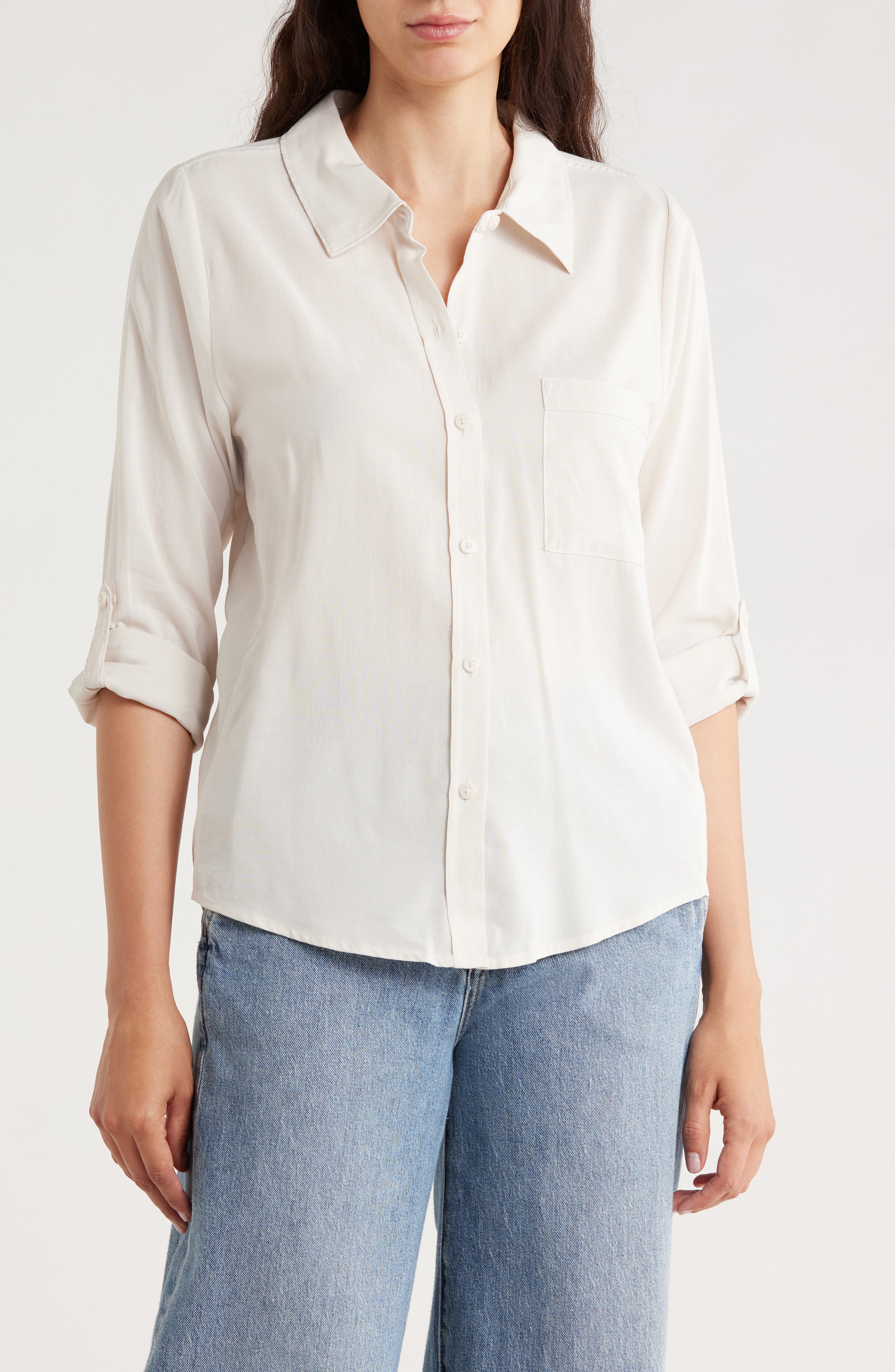 Splendid Long Sleeve Button-Up Shirt