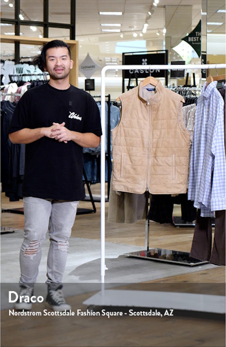 Crafted Featherweight Quilted Leather Vest, sales video thumbnail