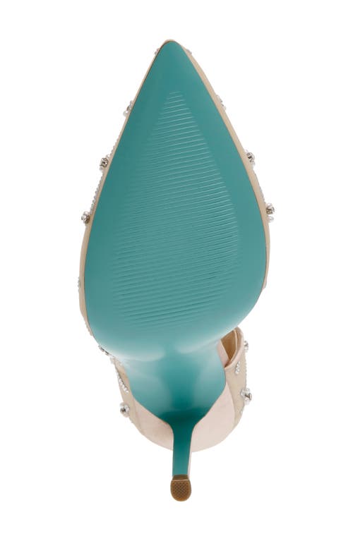 Betsey Johnson Women's Cruze Rhinestone Embellished Evening Pumps In Beige