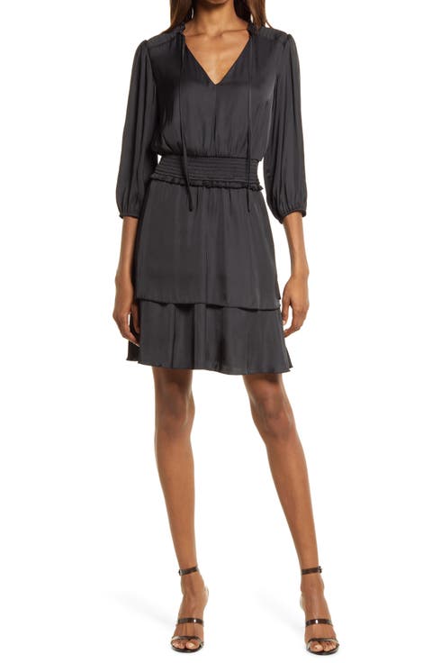 Long Sleeve Tiered Dress