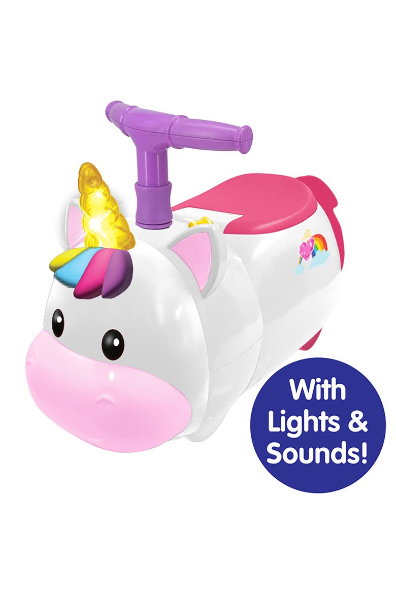 Lights & Sounds Zoom Ride-On Unicorn Vehicle, Alternate, color, Multicolored