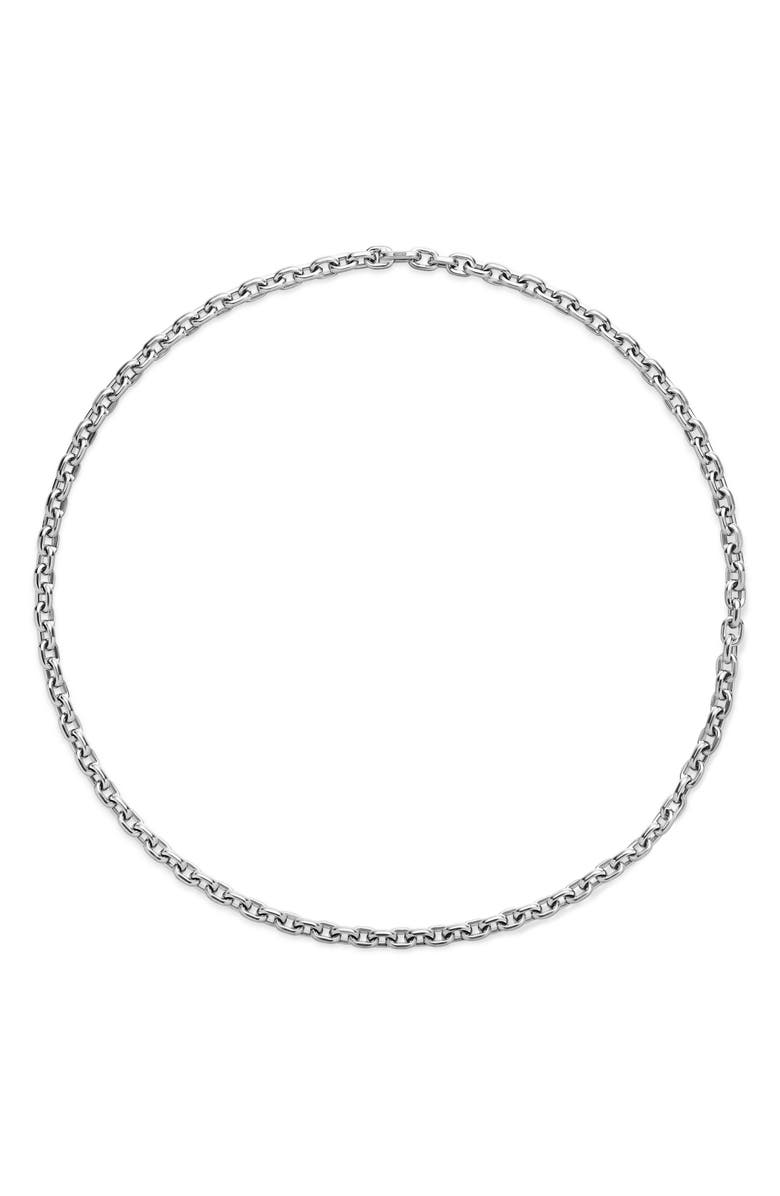 David Yurman Deco Chain Link Necklace, Alternate, color, Sterling Silver