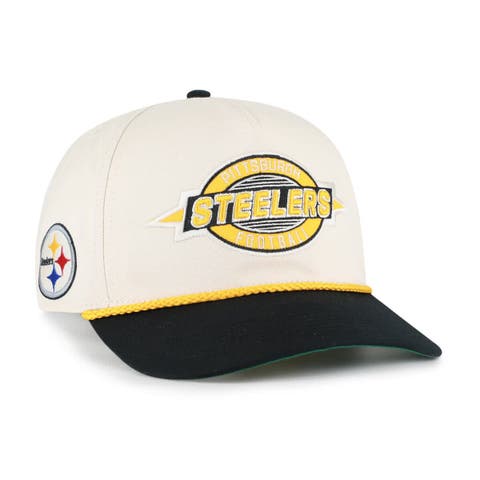 Men's '47  Natural Pittsburgh Steelers Frame Out Two Tone Hitch Adjustable Hat