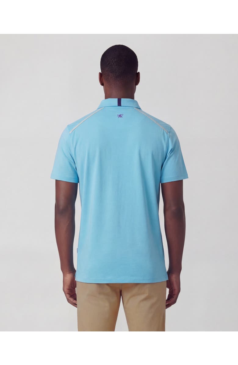Lords of Harlech Mens Knit Polo, Alternate, color, Teal
