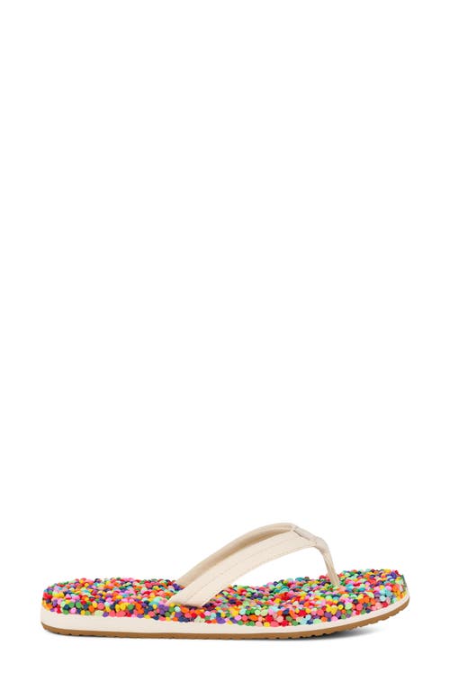 Sanuk Bubblecush Flip Flop In Multi