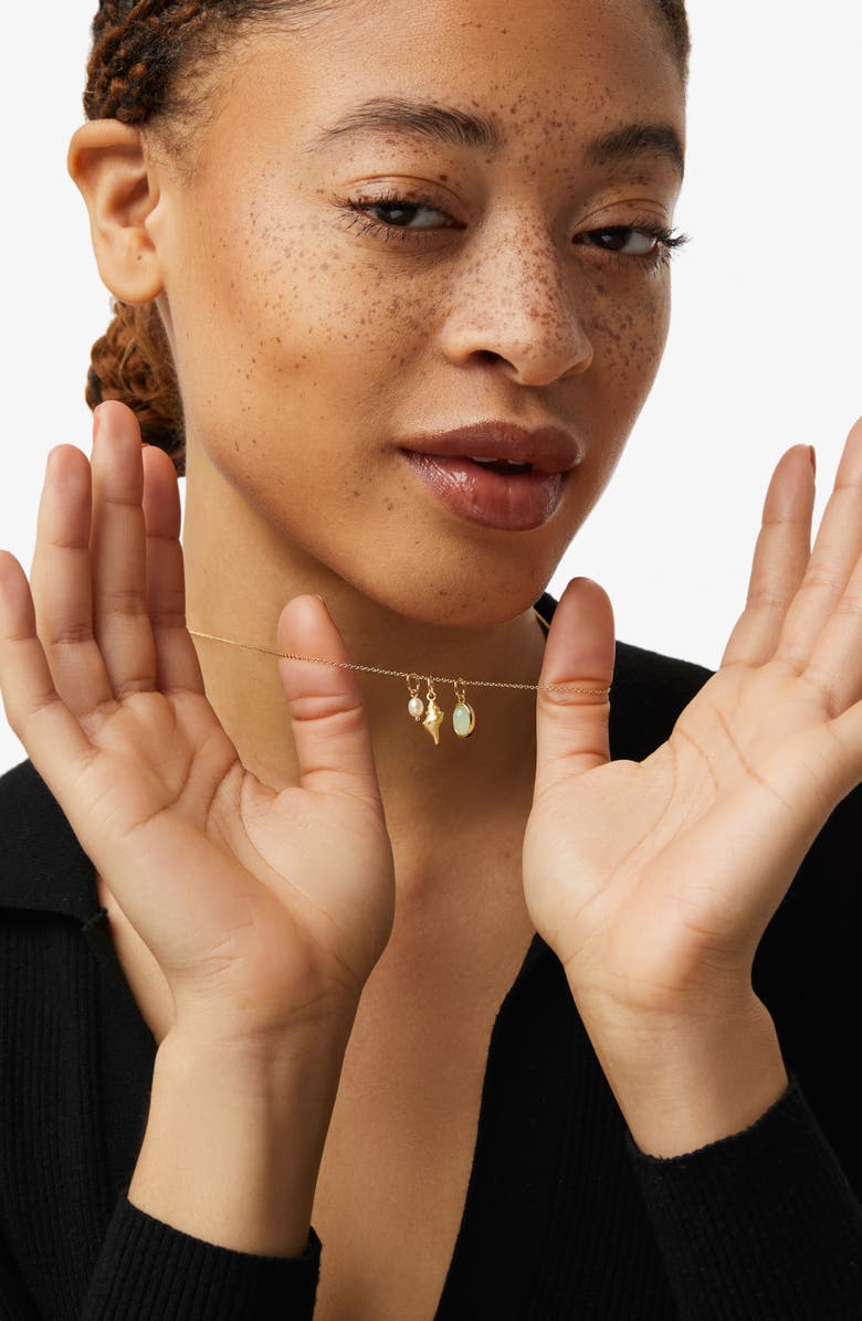 Ana Luisa Gold Charm Necklace - Ocean, Alternate, color, Gold