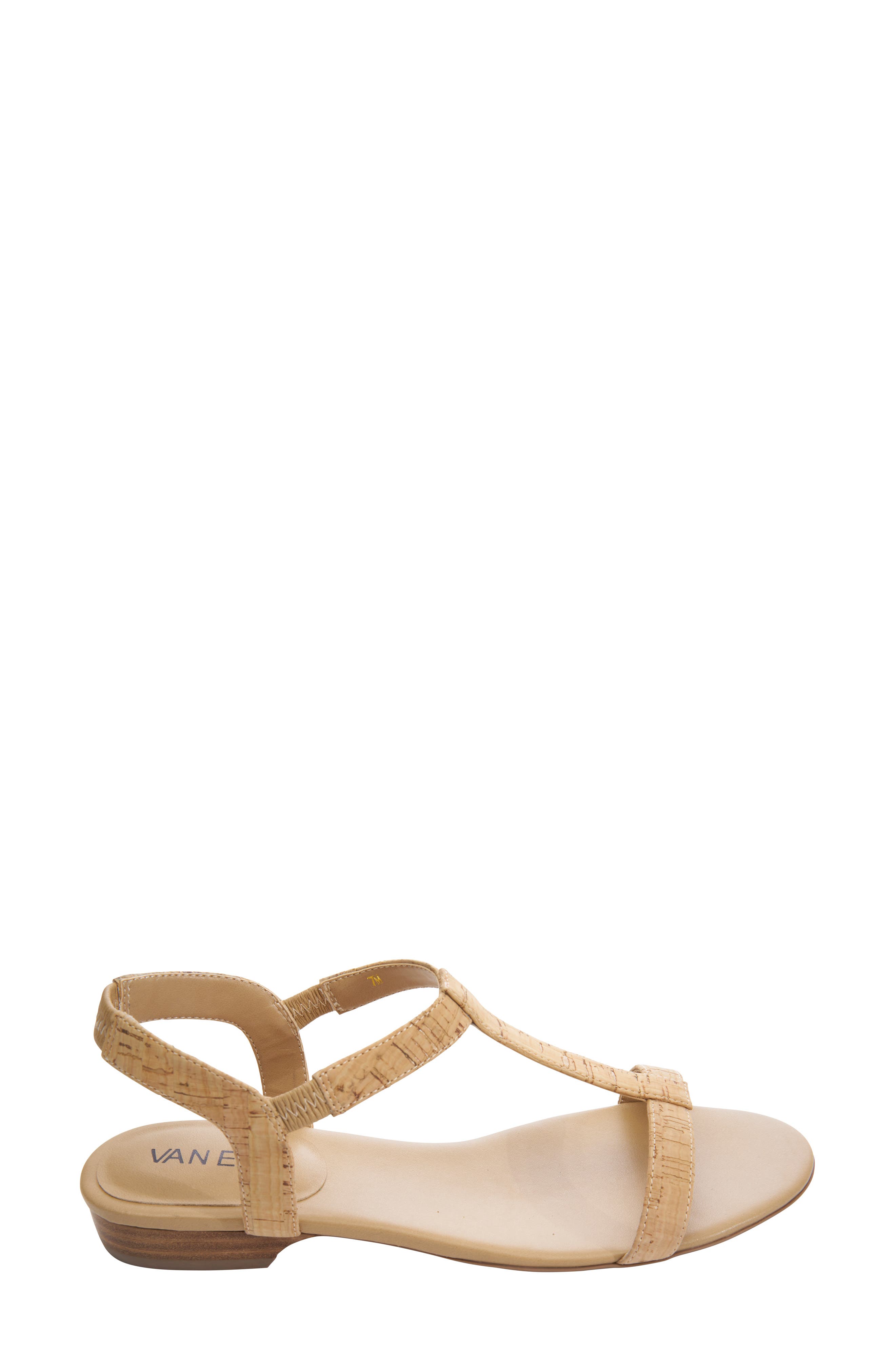 VANELi Blonde T-Strap Sandal, Alternate, color, 
