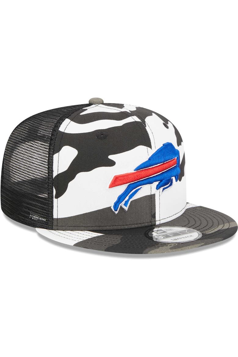Men's New Era Urban Camo Buffalo Bills 9FIFTY Trucker Snapback Hat, Alternate, color, Camo