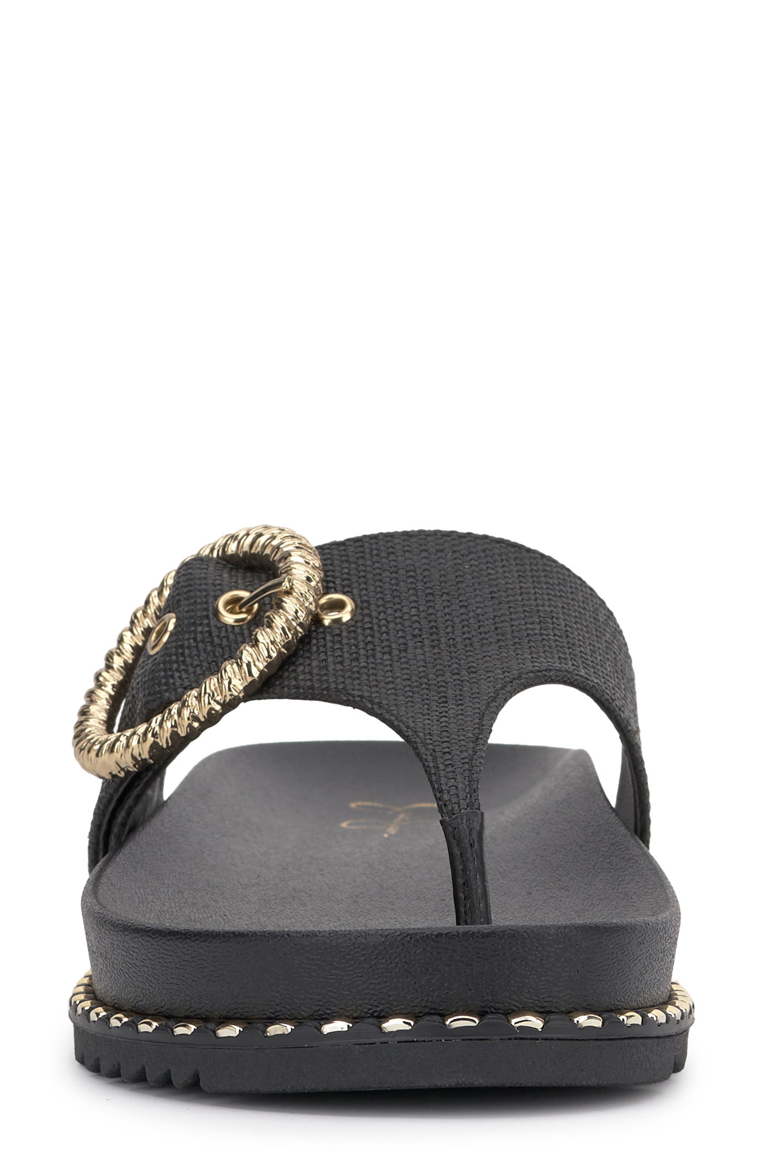 Jessica Simpson Cymmeri Stud Sandal, Alternate, color, Black