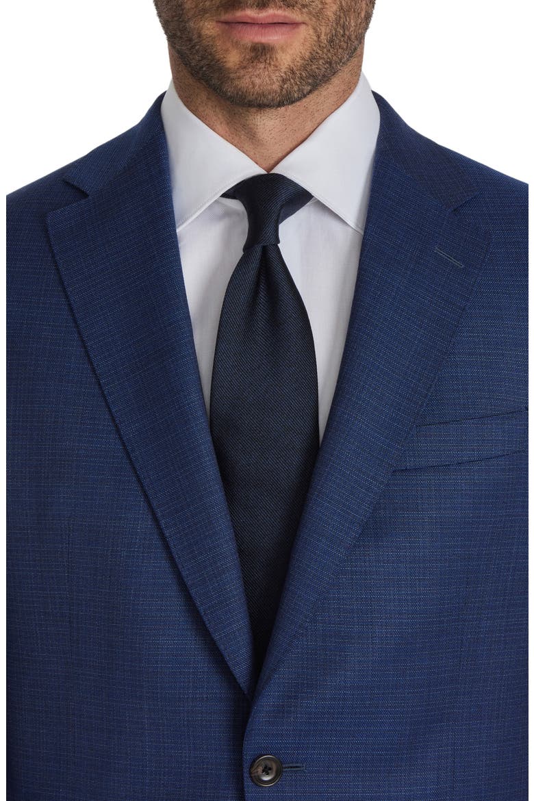 Esprit Blue Slub Wool Suit, Alternate, color, MID BLUE