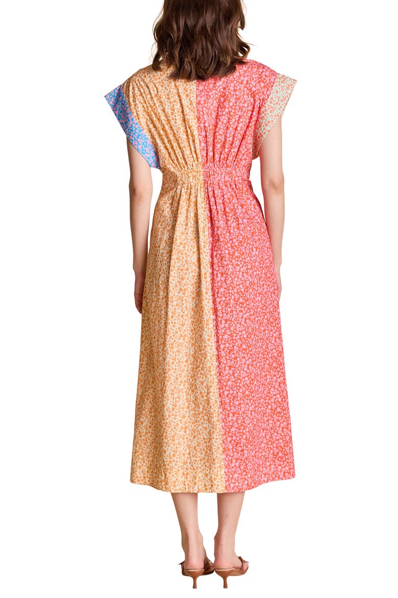 Colorblock Shirtdress, Alternate, color, ORANGE MULTI