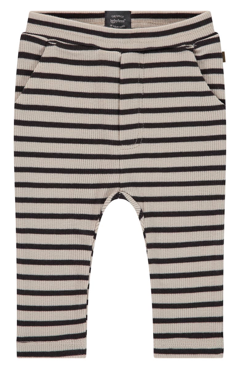 BABYFACE Stripe Rib Stretch Cotton Pants, Main, color,