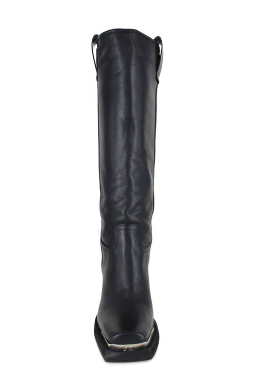 Zigi Joshana Knee High Boot In Black Leather
