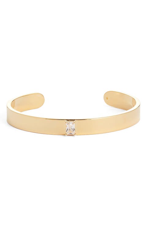 Cubic Zirconia Cuff Bracelet