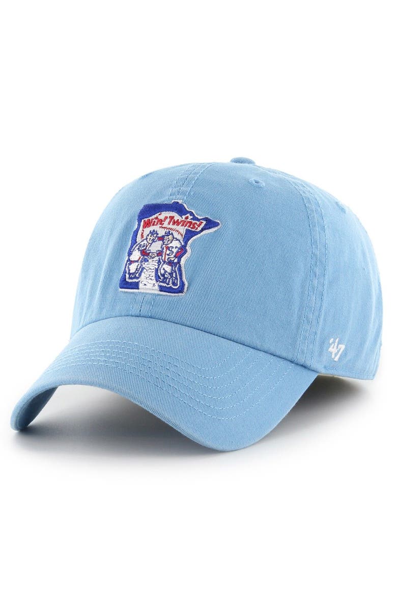 '47 Men's '47 Light Blue Minnesota Twins Cooperstown Collection Franchise Fitted Hat, Main, color, Light Blue