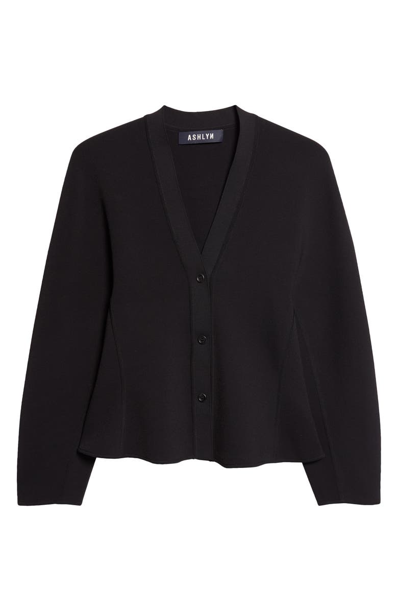 ASHLYN Henry Dolman Sleeve Cardigan, Main, color, Black