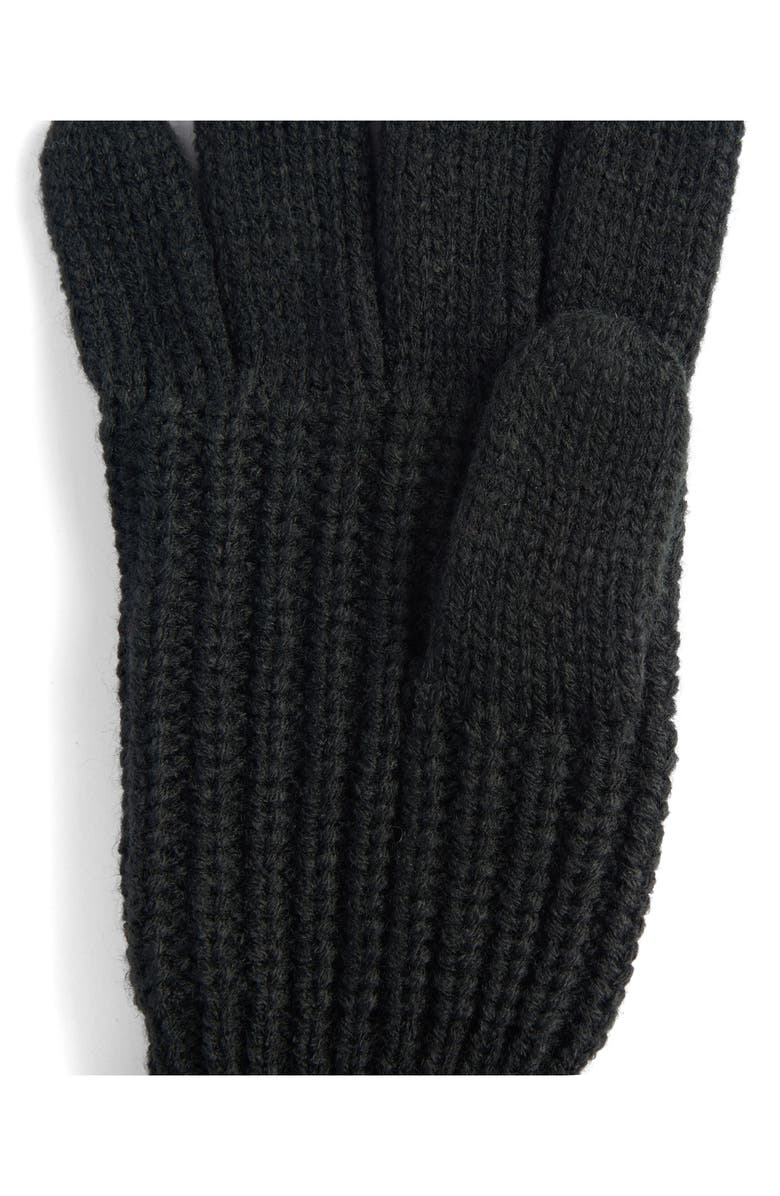 Barbour Saltburn Chunky Knit Gloves, Alternate, color, Black