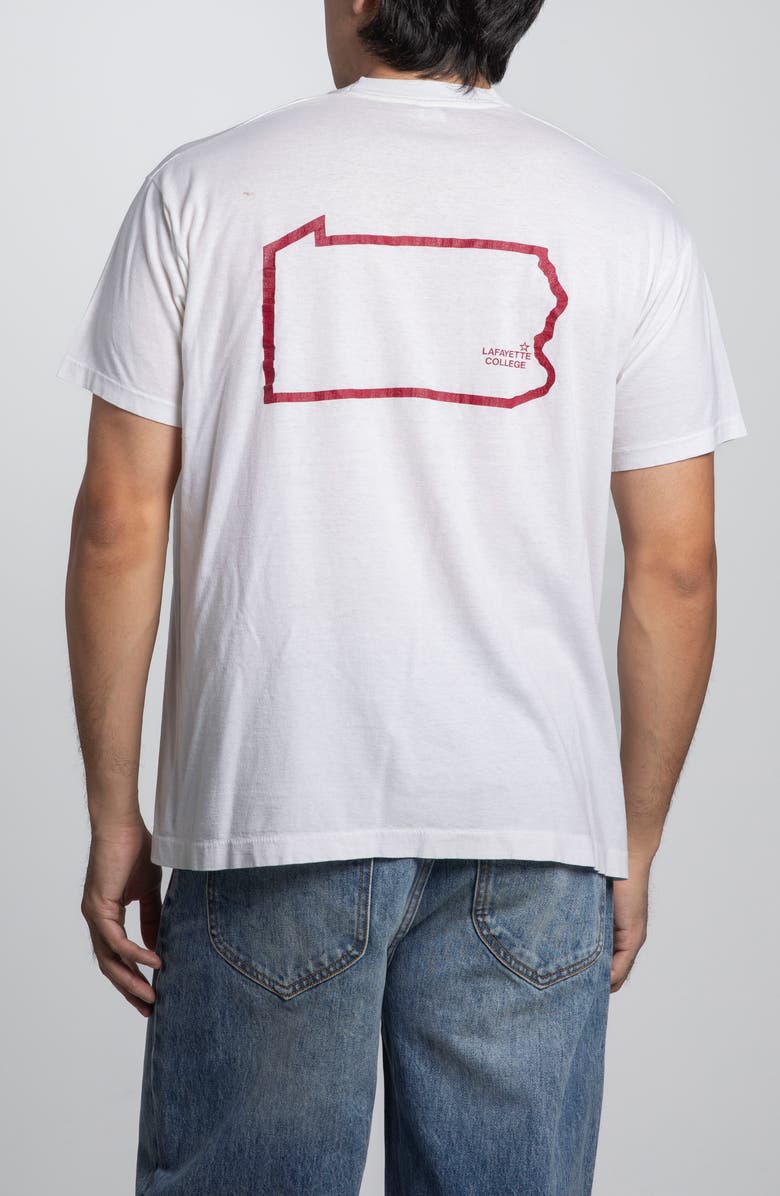 Elwood Vintage Lafayette College Tee, Alternate, color, White