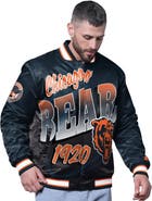 STARTER Men's Starter Navy Chicago Bears Pass Rush Varsity Full-Snap Jacket