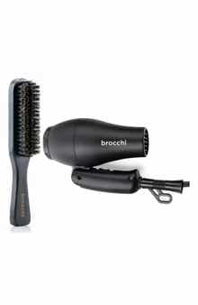 BROCCHI Travel Dryer & Paddle Brush Set