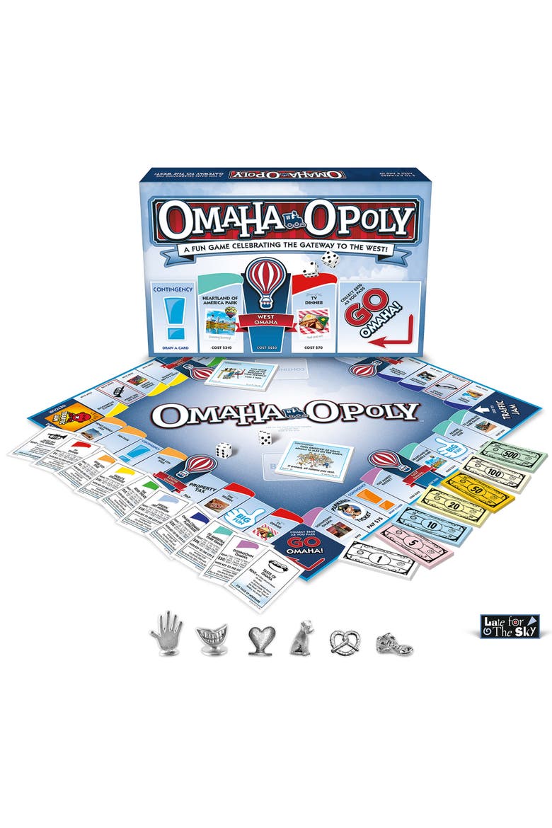 Omahaopoly Monopoly Board Game, Alternate, color, Multicolored