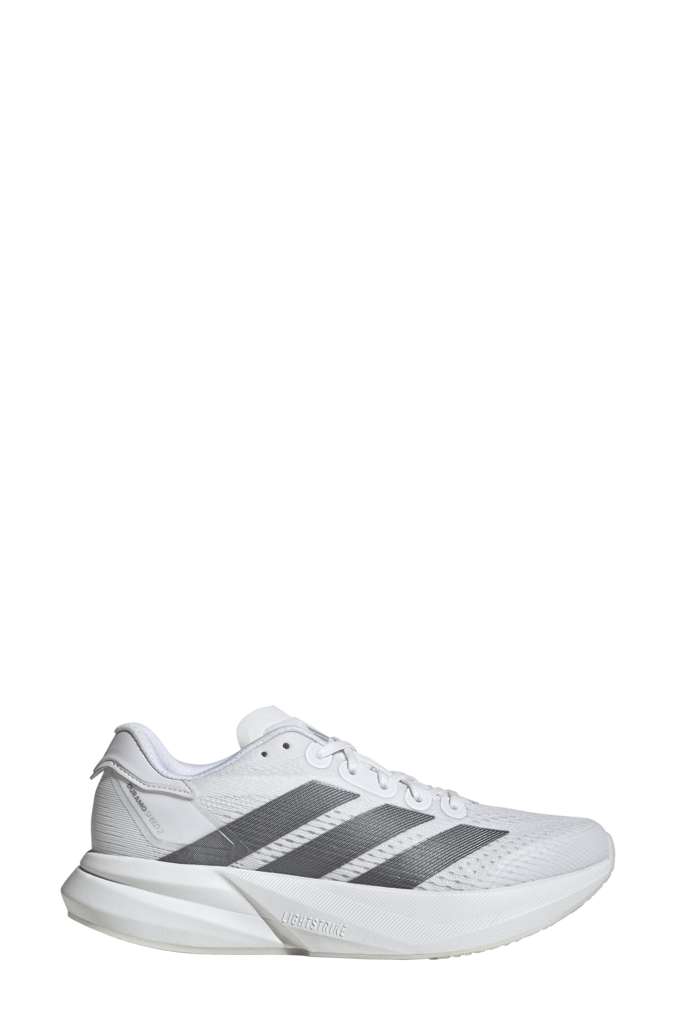 adidas Duramo Speed 2 Sneaker, Alternate, color, White/ Iron Met./ Dash Grey