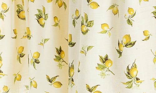 Max Studio Ruffle Tiered Midi Skirt In Natural Lemon Harvest