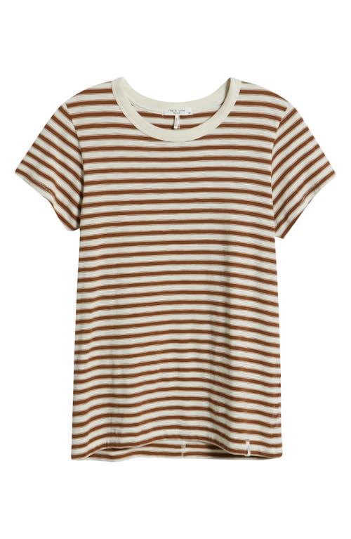 Rag & Bone The Slub Stripe T-shirt In Multi