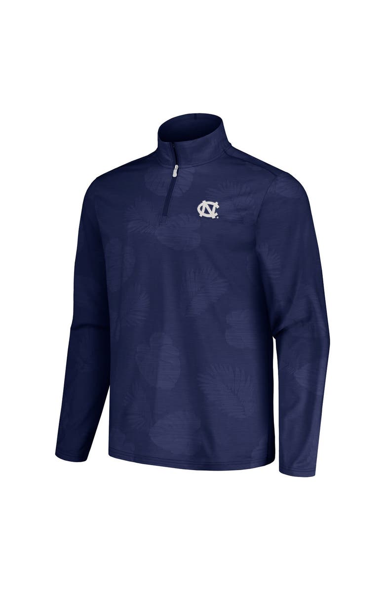 Tommy Bahama Men's Tommy Bahama Navy North Carolina Tar Heels Delray Frond IslandZone Half-Zip Jacket, Alternate, color, Navy