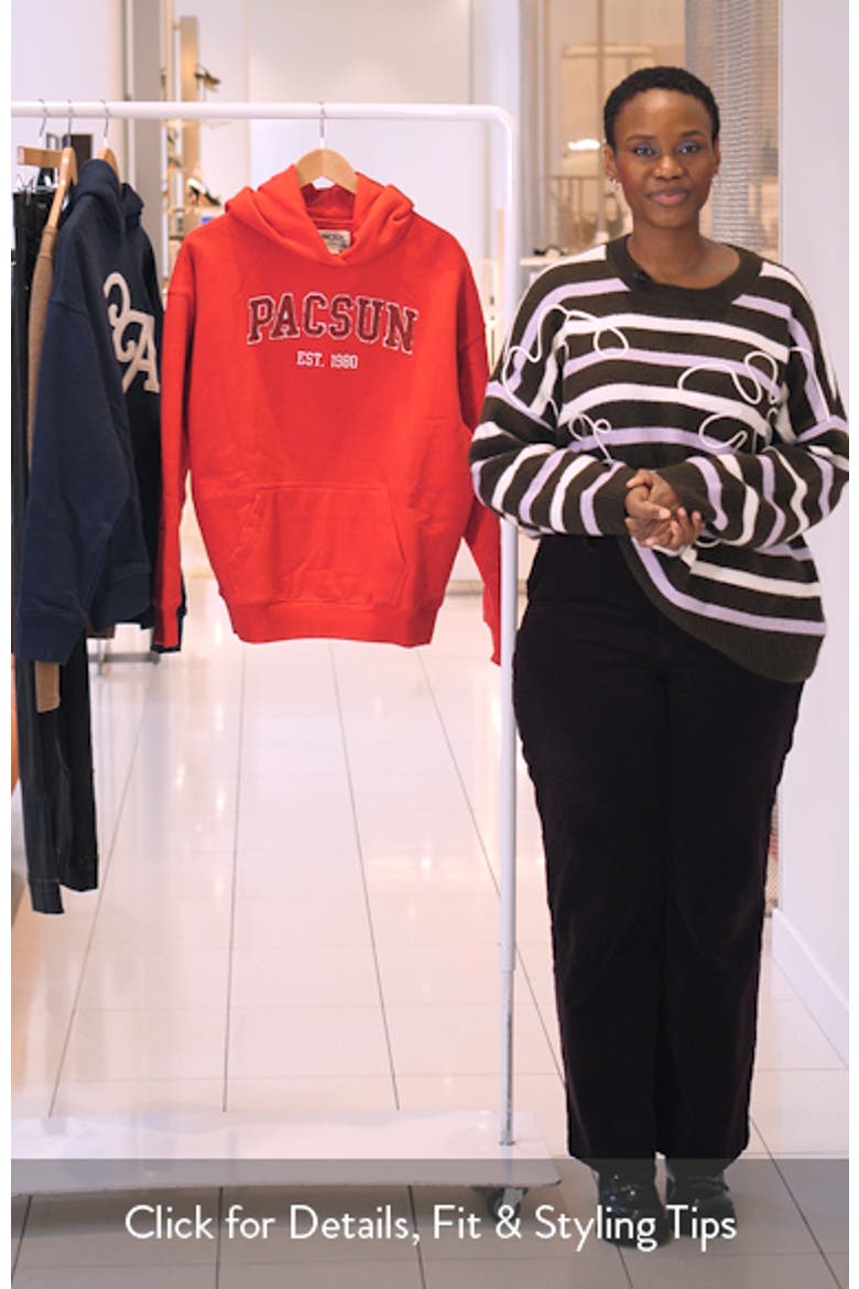 Logo 1980 Oversize Cotton Blend Hoodie video