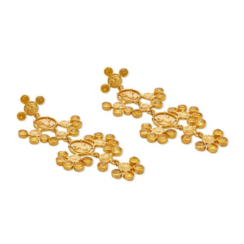 Dhwani Bhansal Inka Maxi Chandeliers In Gold Plated