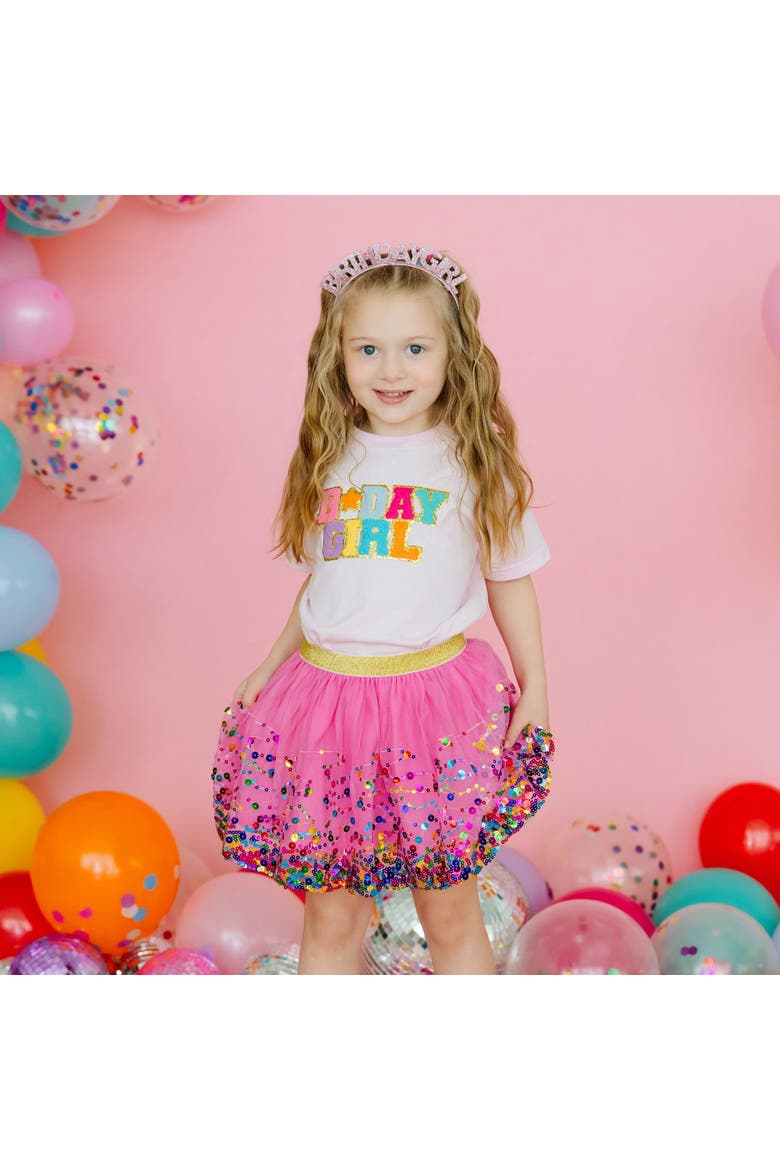 Raspberry Confetti Tutu, Alternate, color, Raspberry
