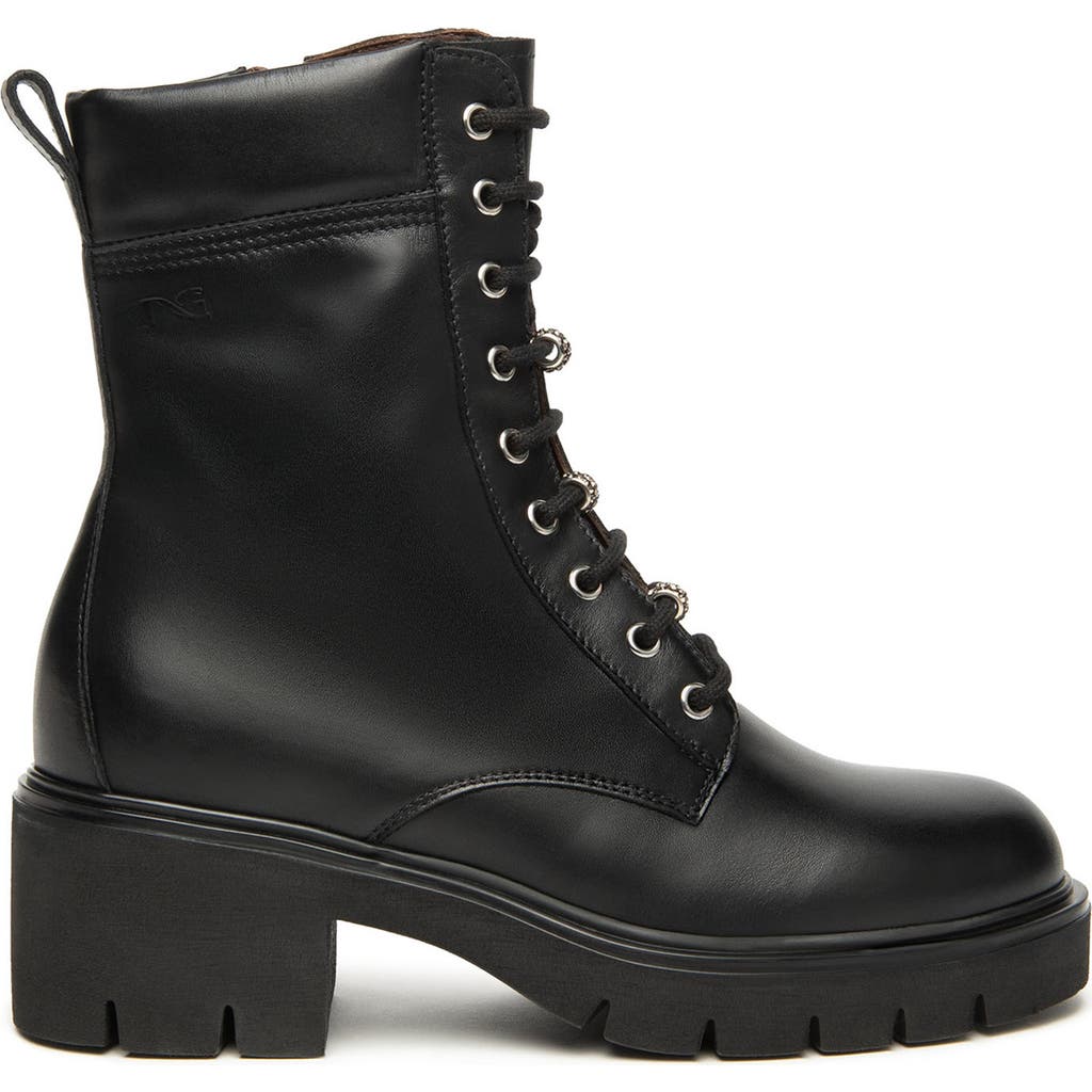 Nerogiardini Charm Combat Boot In Black