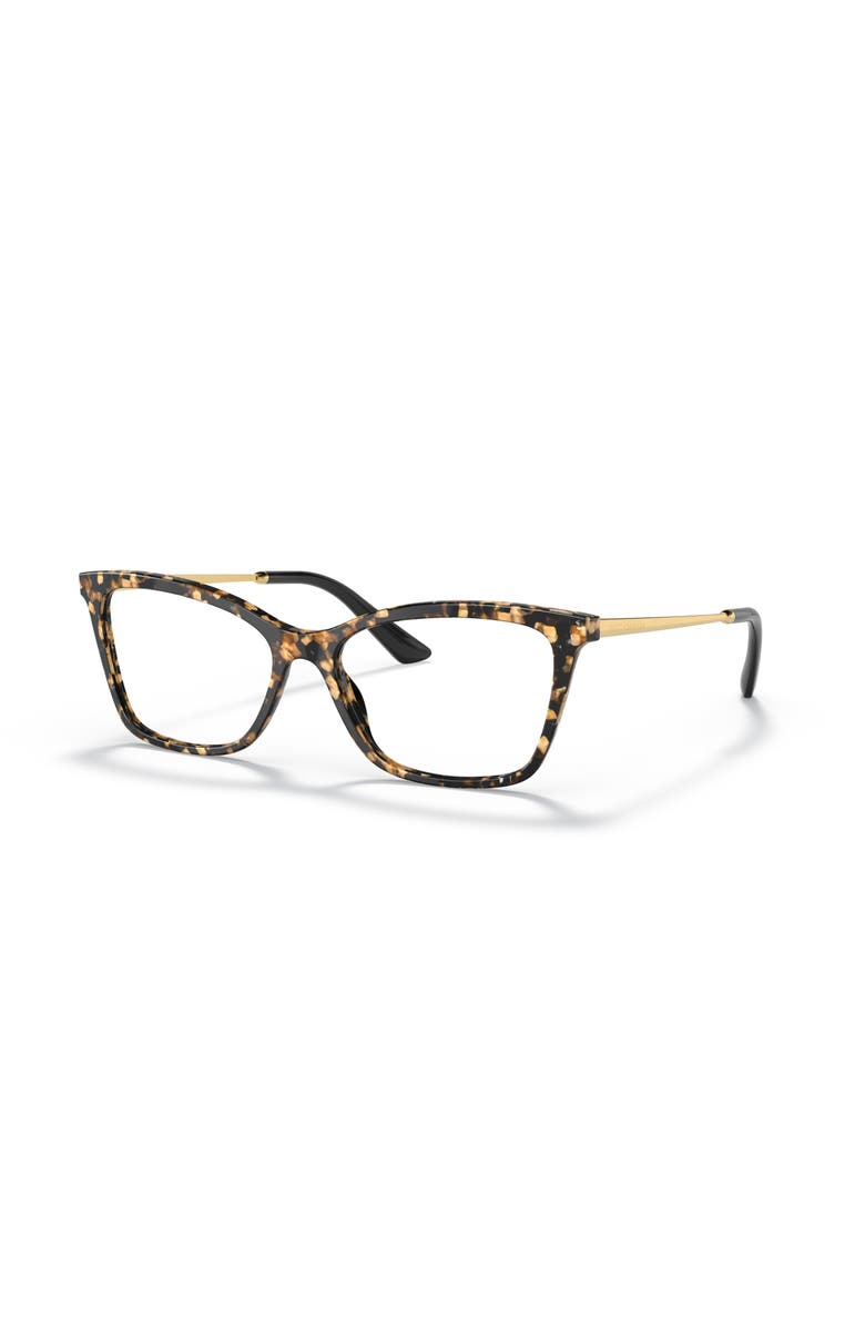 Dolce&Gabbana 54mm Rectangle optical glasses, Main, color, Black