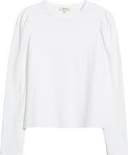 Madewell Easy Puff Sleeve Cotton Top