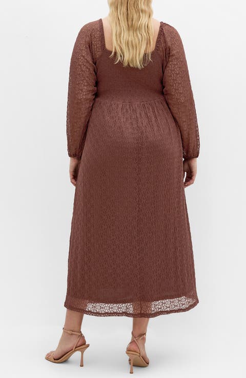 Lani Lace Long Sleeve Midi Dress