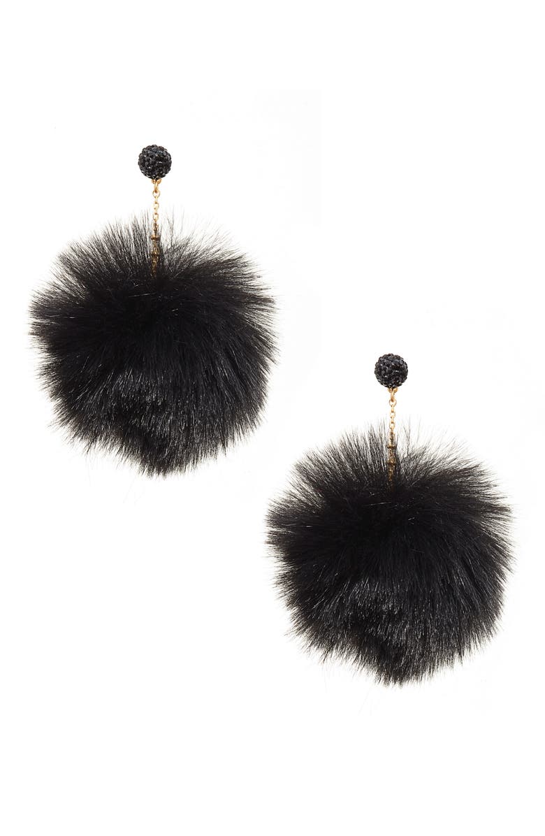 Kate Spade New York chic & cushy pouf drop earrings, Main, color,