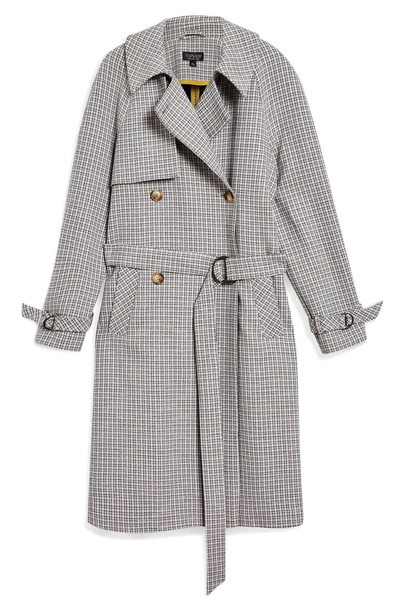 Topshop Angie Trench Coat, Alternate, color,