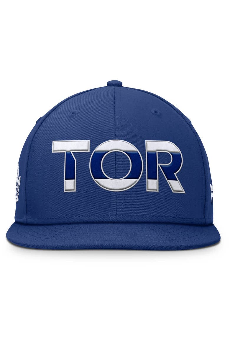 Men's Fanatics Blue Toronto Maple Leafs Authentic Pro Rink Snapback Hat, Alternate, color, Blue