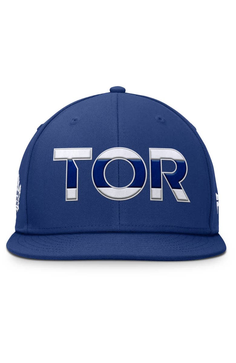 FANATICS Men's Fanatics Blue Toronto Maple Leafs Authentic Pro Rink Snapback Hat, Alternate, color, Blue