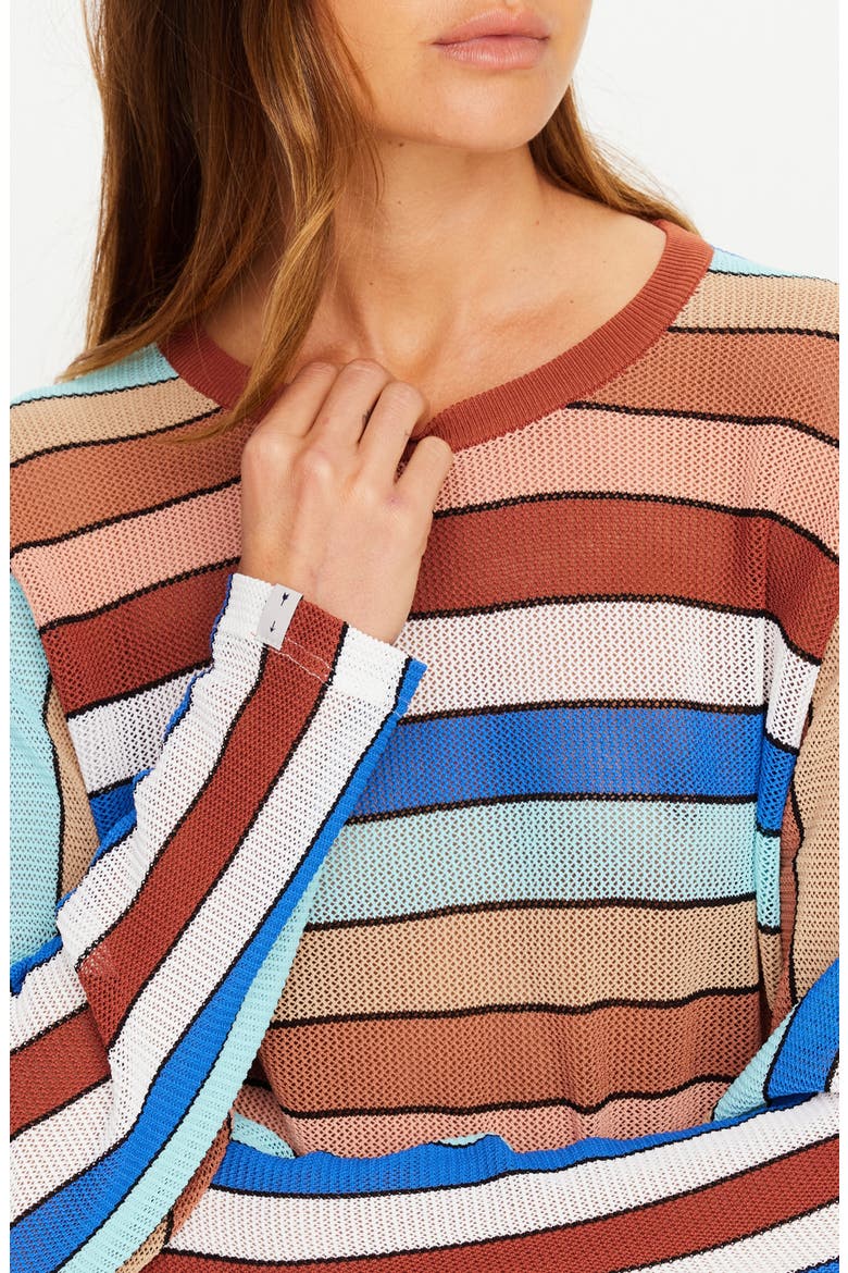 Iza Milla Striped Sweater, Alternate, color, STRIPE