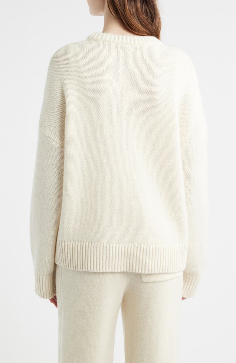 HOUSE OF CB Bear Wool Sweater, Alternate, color, Cream