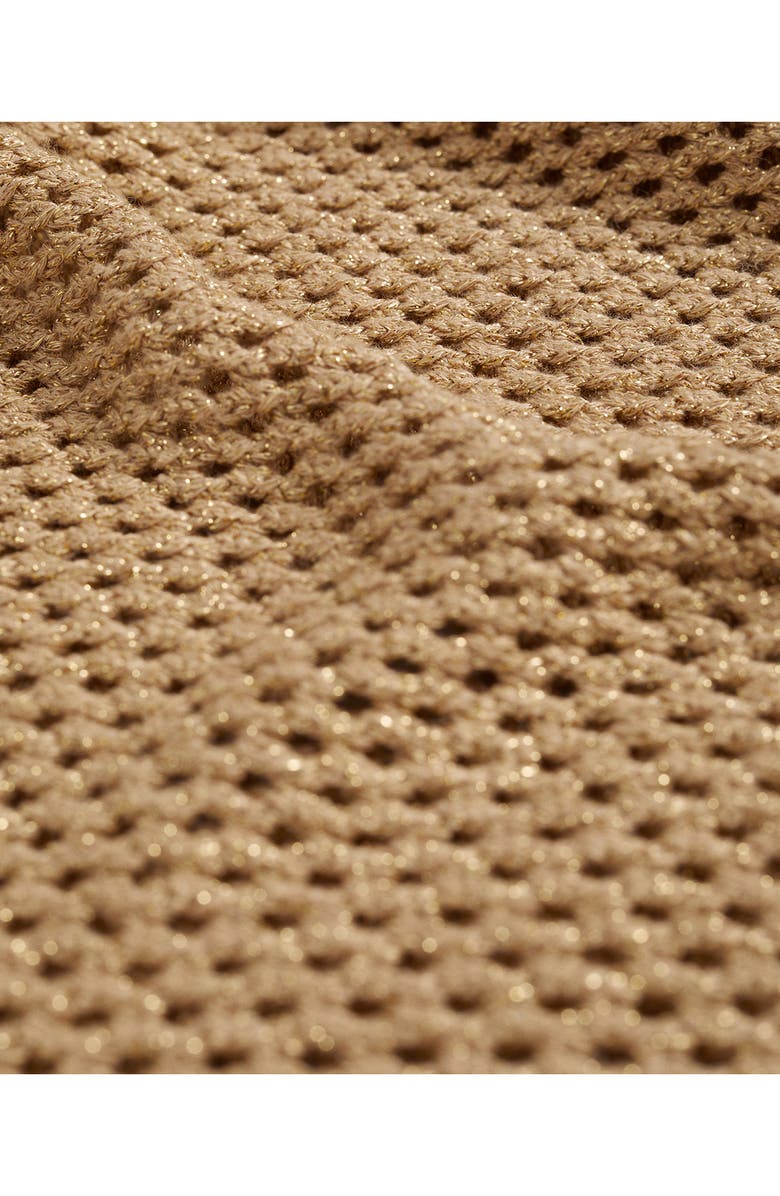 MANGO Open Stitch Metallic Sweater, Alternate, color, 