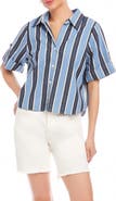 FIFTEEN TWENTY Kay Roll Tab Cuff Stretch Cotton Button-Up Shirt