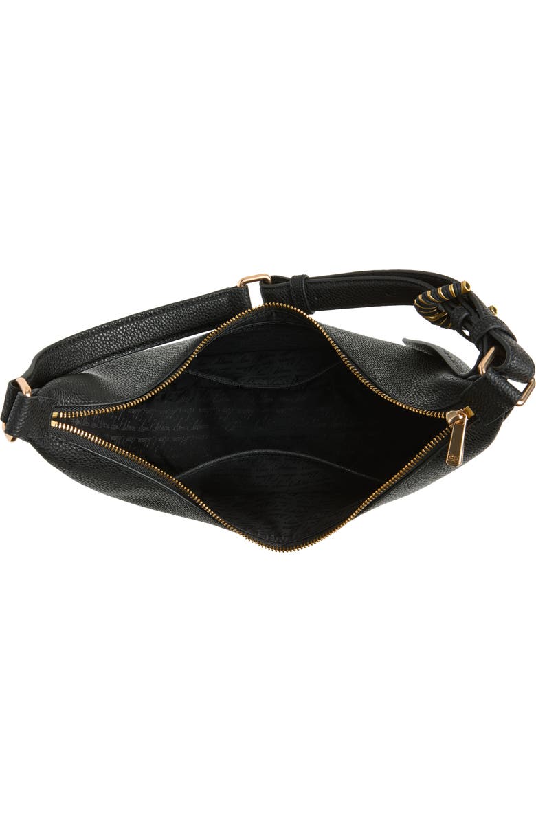 Sam Edelman Lucy Genuine Calf Hair Convertible Buckle Shoulder Bag, Alternate, color, Black